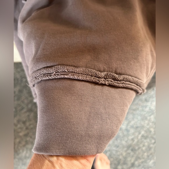 Soft Surroundings Peruvian Pullover - Taupe - 2X - Ruffled Pockets - 3/4 Sleeves - Picture 4 of 8